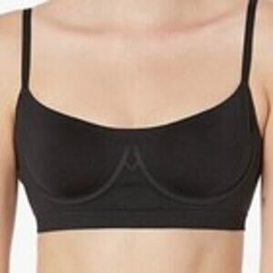 Calvin Klein Bralette Womens Bonded Flex Lightly Lined Black Size Small NEW NWT